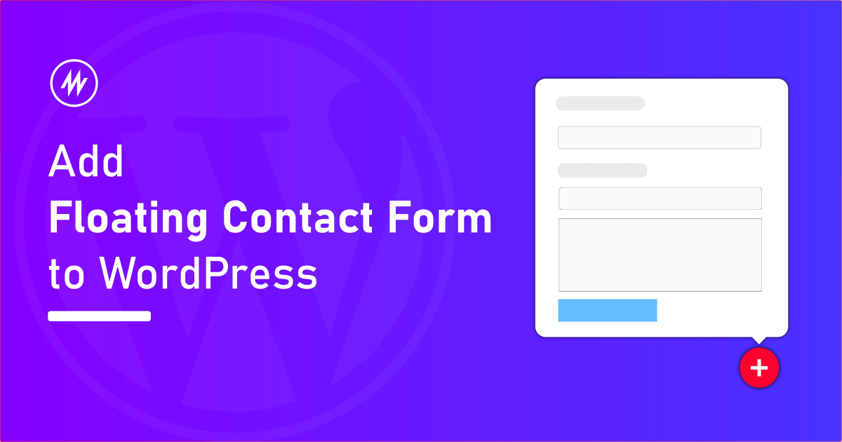 Add a floating contact form popup widget in WordPress