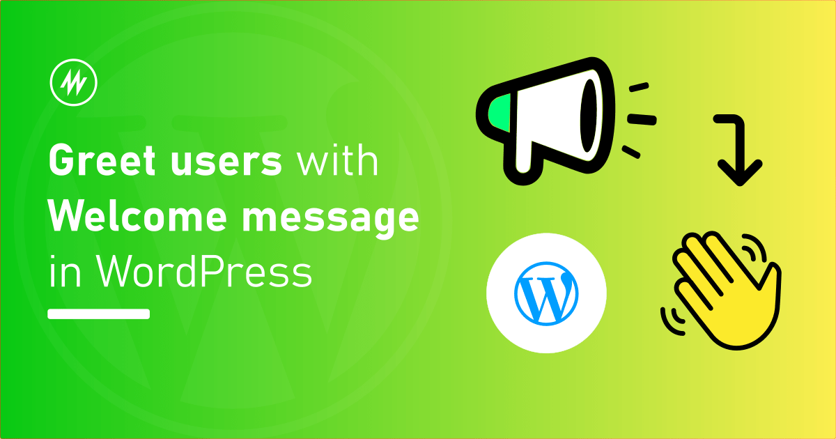 greet users with a welcome message bar using announcer wordpress pluin