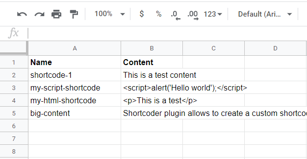 Shortcoder import from excel sheet screen