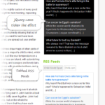 Multiple RSS feeds in one widget and ticker like effect added to the feed