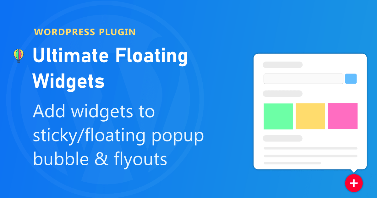 Ultimate floating widgets